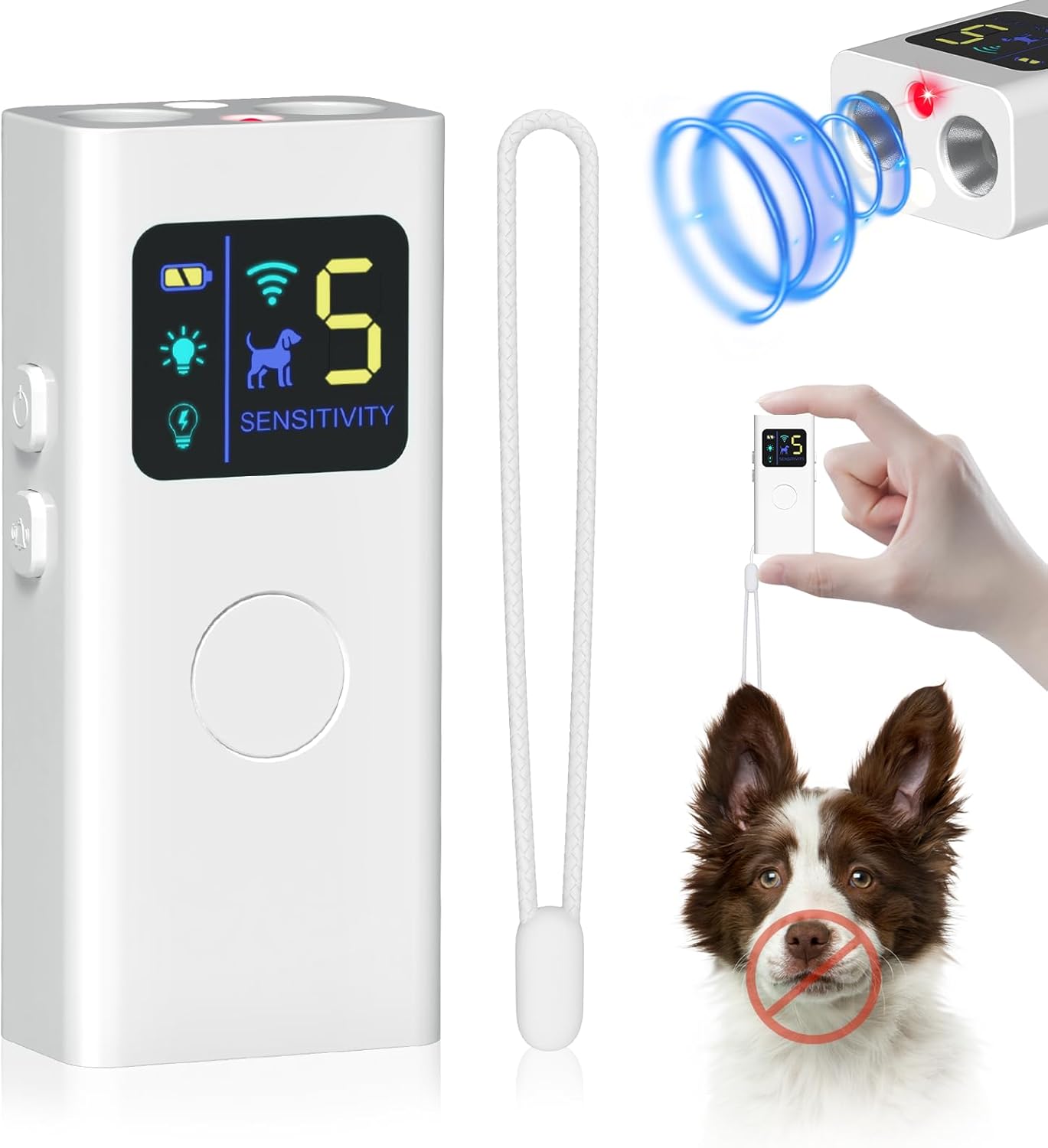 Anti Barking Device for Dogs with Ultrasonic Training Features