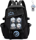 Genshin Impact Backpack Unisex Rucksack (Black-Ayato) - Large Kawaii