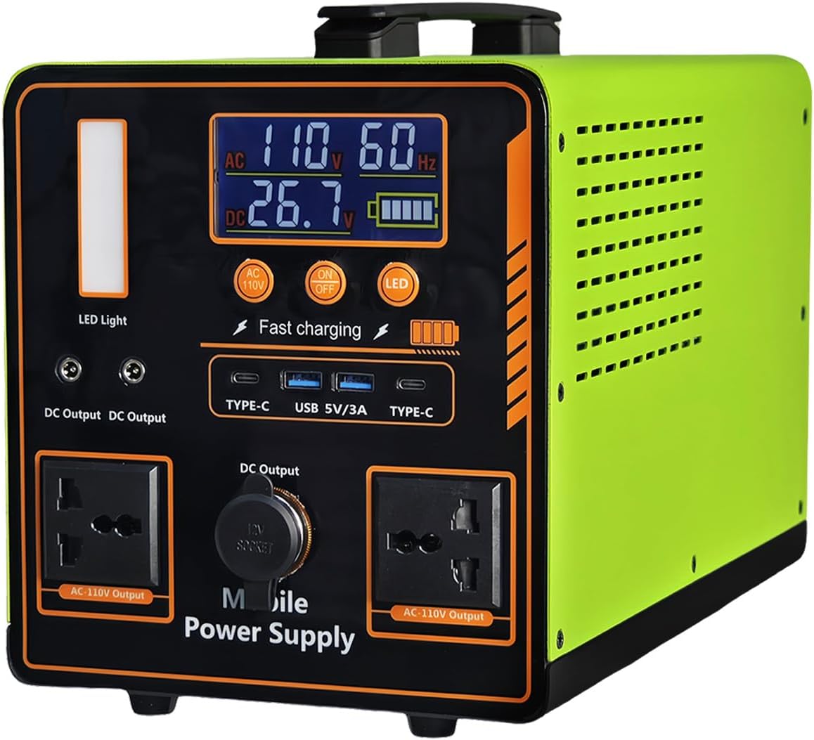 Portable Outdoor Camping Power Supply with 1115Wh Capacity