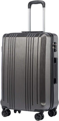 20in Grey Carry On Hardshell Suitcase - Lightweight Spinner