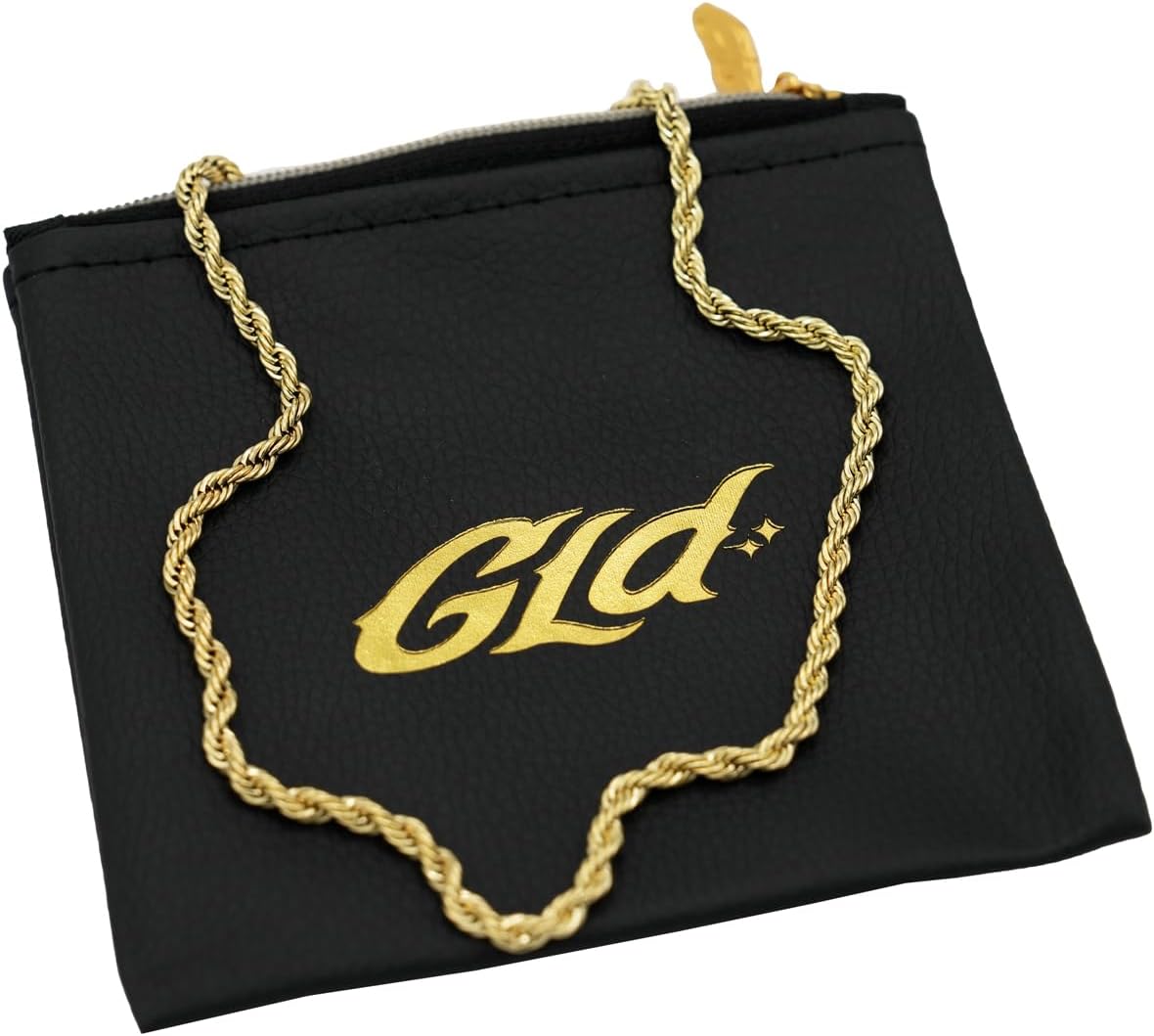 GLD Rope Chain - Gold-Plated with Snatch-Proof Clasp & Pouch