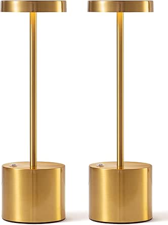 Modern Cordless Small Table Lamps Set of 2 for Any Space