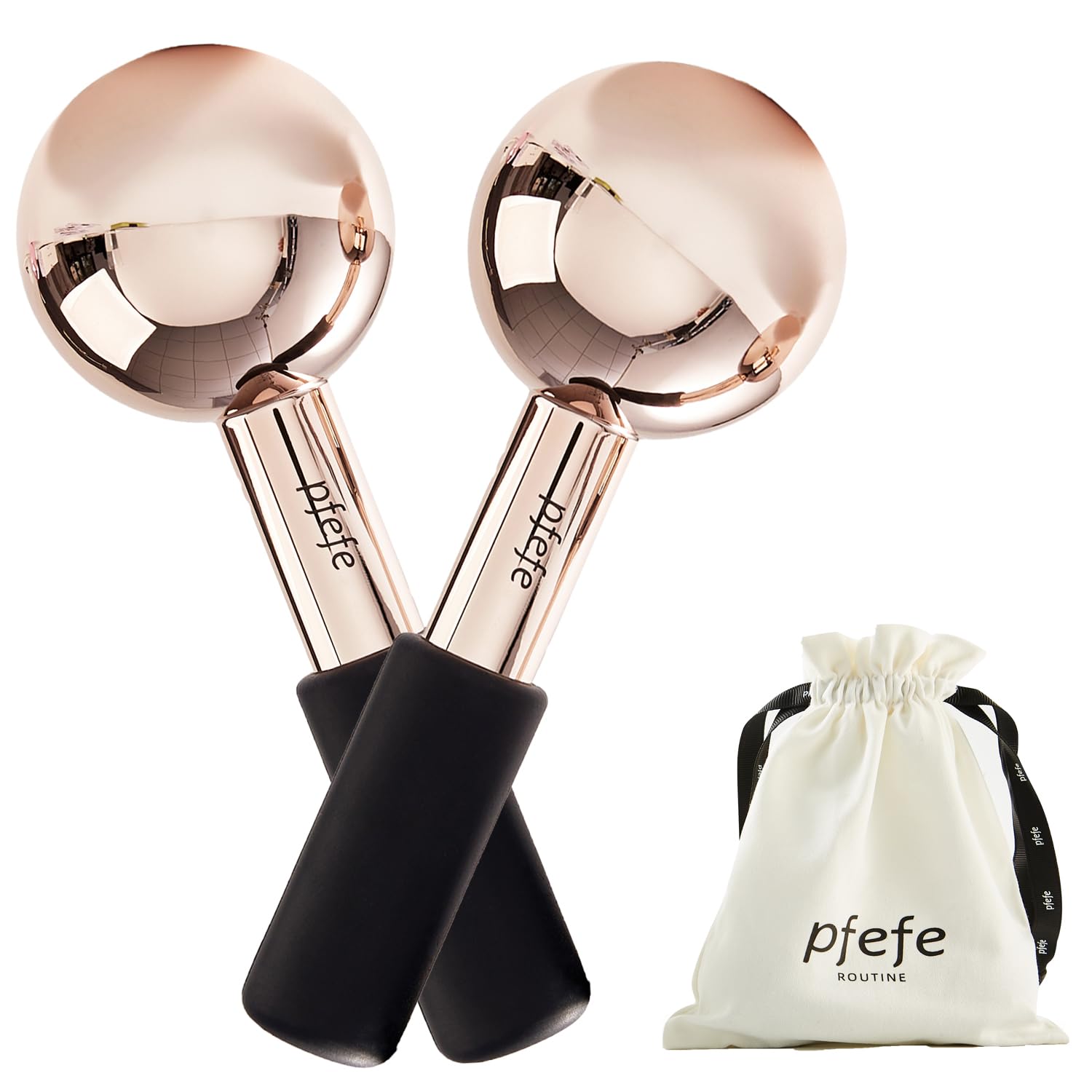 Ice Globes for Face & Eyes: Unbreakable Stainless Steel Cryo Sticks