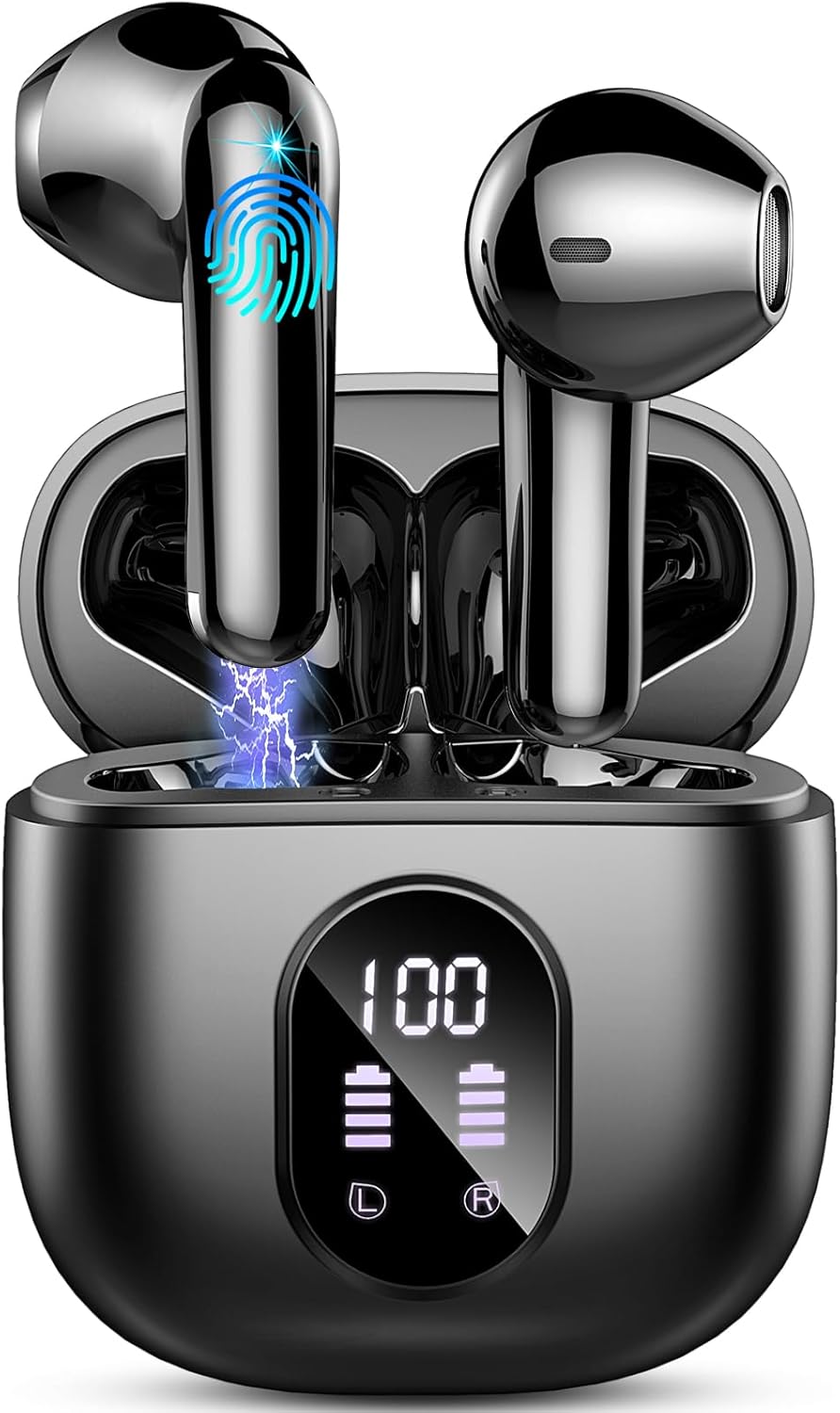 50H Playtime Wireless Earbuds with Noise Cancelling - Drsaec