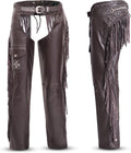 Assless Leather Chaps for Men and Women - Premium Full Grain Cowhide