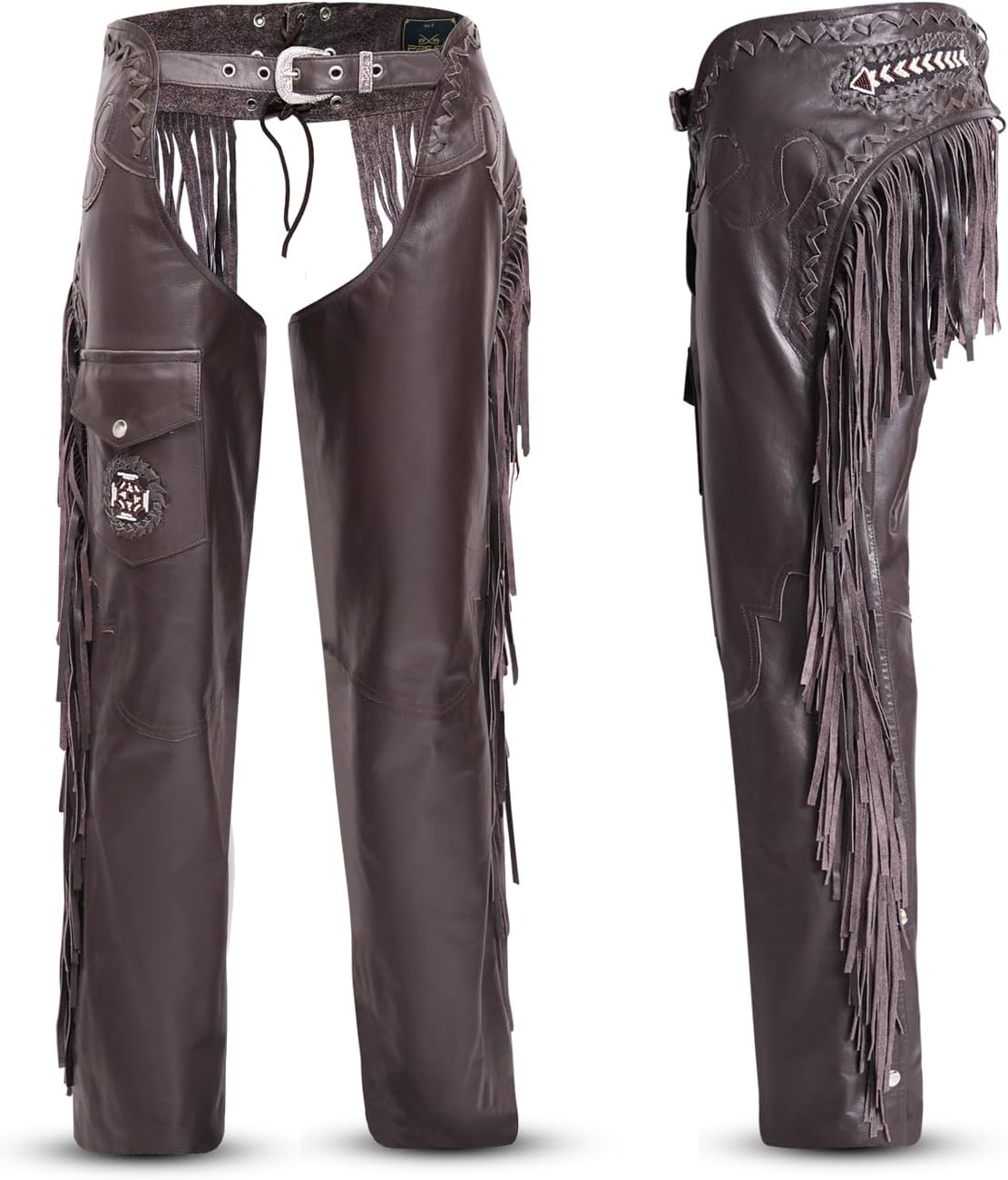 Premium Full Grain Leather Chaps for Men and Women Riders