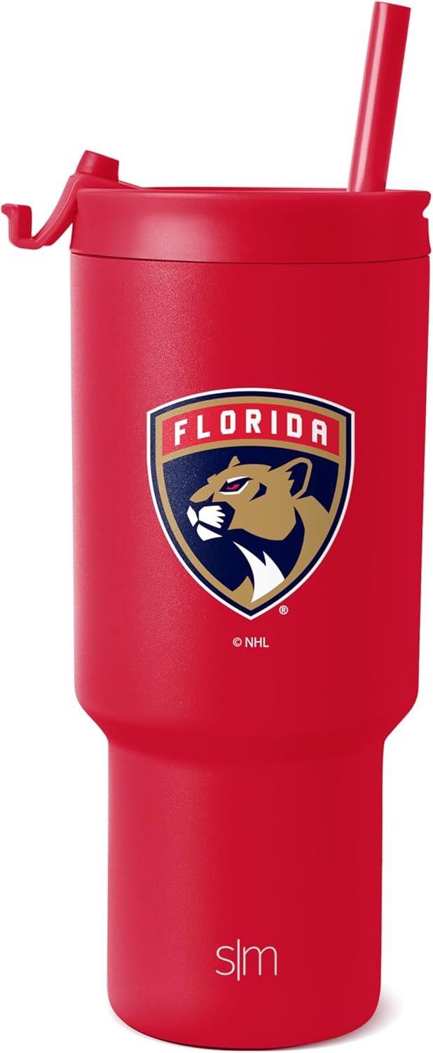 Florida Panthers 30 oz Tumbler with Flip Lid and Straws Review
