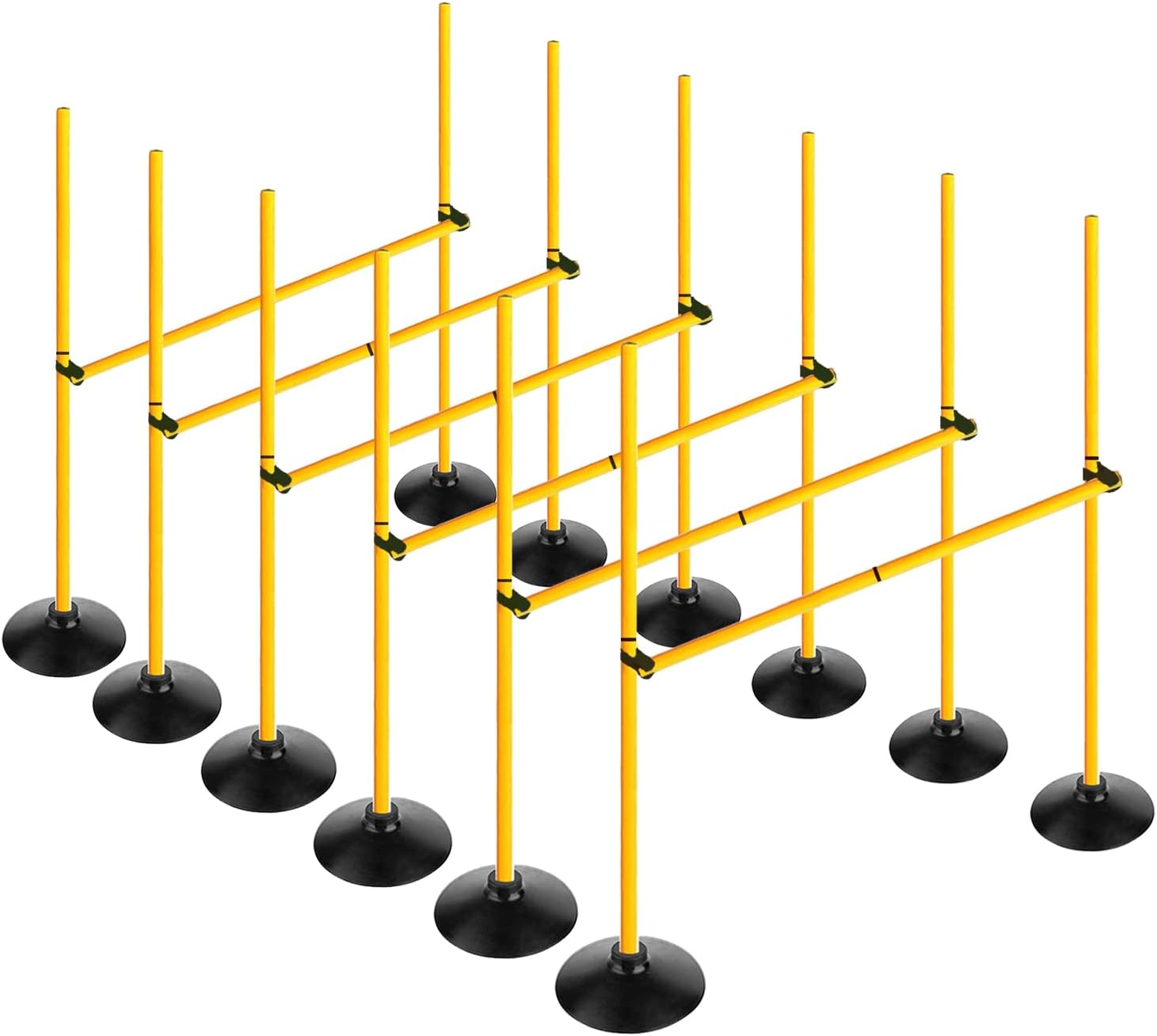 Adjustable Height Agility Hurdle Set for Soccer Training