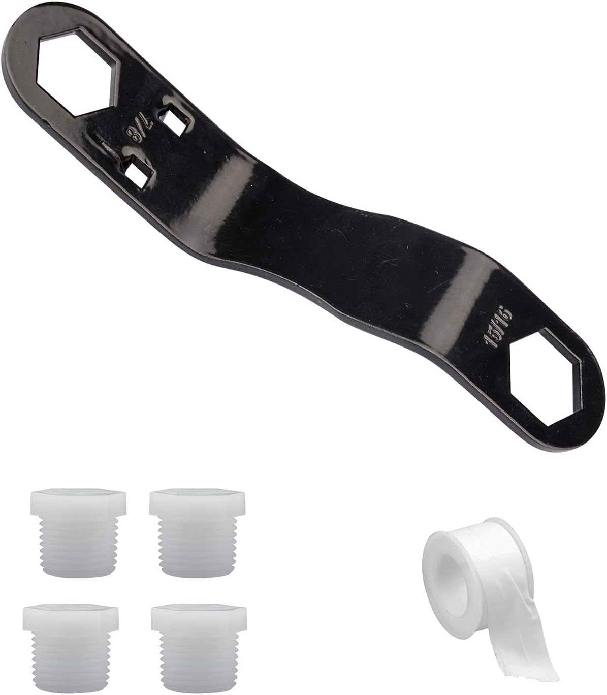 RVMATE RV Water Heater Plug Kit - Easy Drain Solution