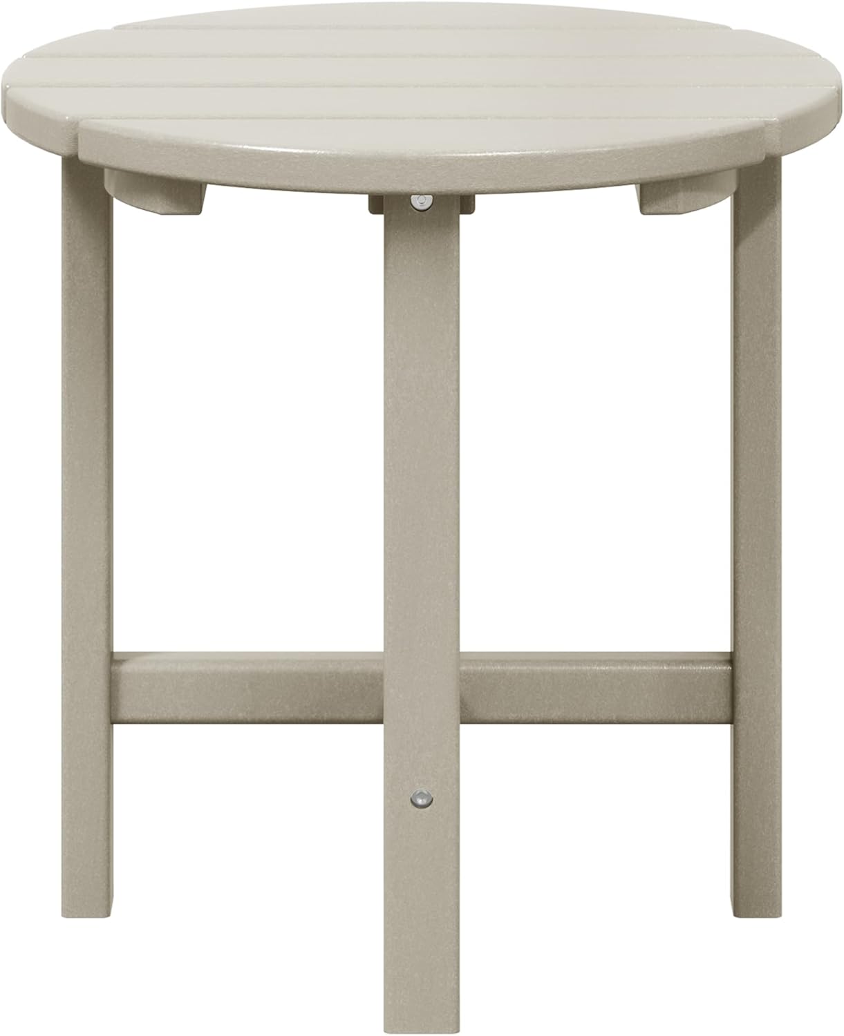 WestinTrends Dylan Adirondack Round Outdoor Side Table in Sand