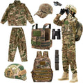 Klocerg Army Costume Boy Soldier Full Set - Realistic Kids Military