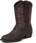 Boys Ranch Western Boot for Kids - Durable Pull-On Cowboy Boot