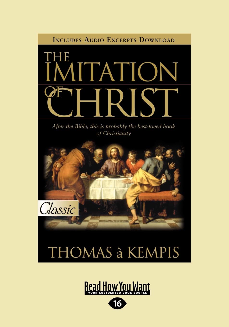 The Imitation of Christ by Thomas A'Kempis - A Spiritual Guide