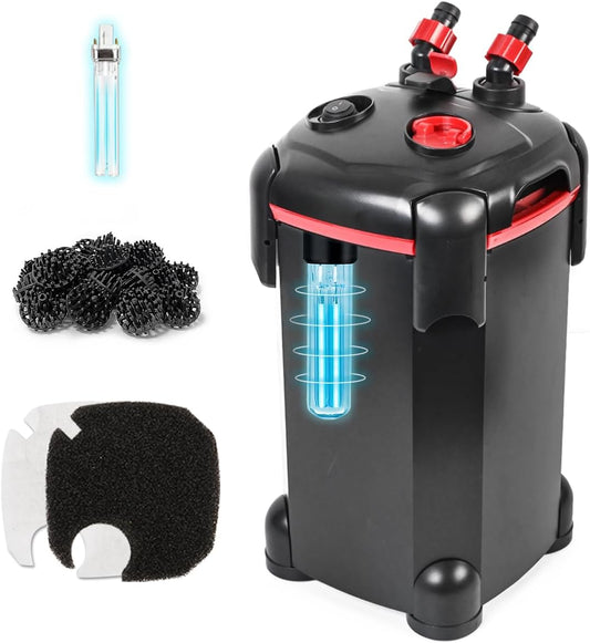265GPH Canister Filter for Aquariums Up to 75 Gallons