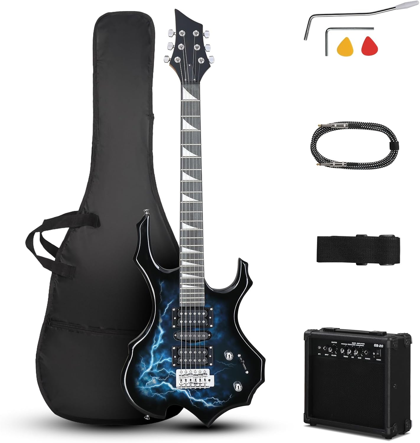 Ktaxon 39 Electric Guitar Kit with Amplifier - Perfect for Beginners