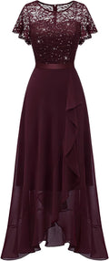 Sequin Formal Dresses for Women - Elegant Long Lace Slit Gown