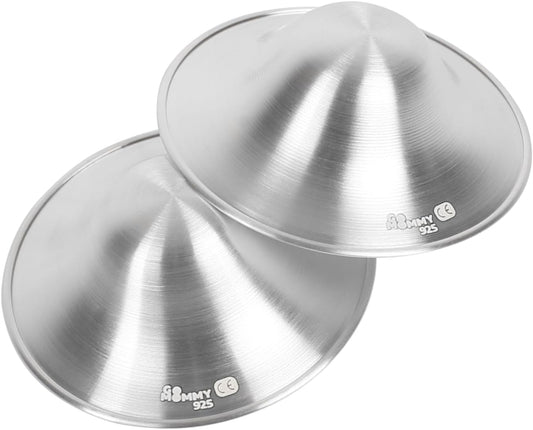 Silver Nursing Cups for Breastfeeding by Go Mommy - Must Have