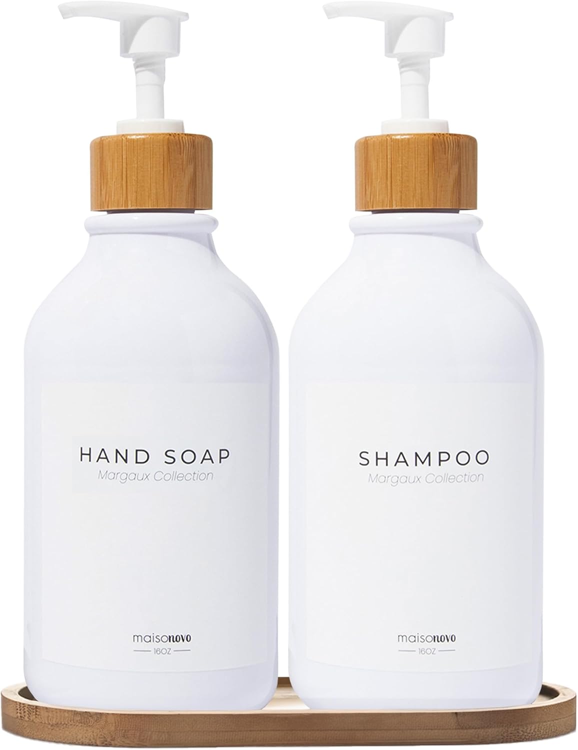 Elegant Maisonovo Plastic Soap Dispenser Set for Home Use