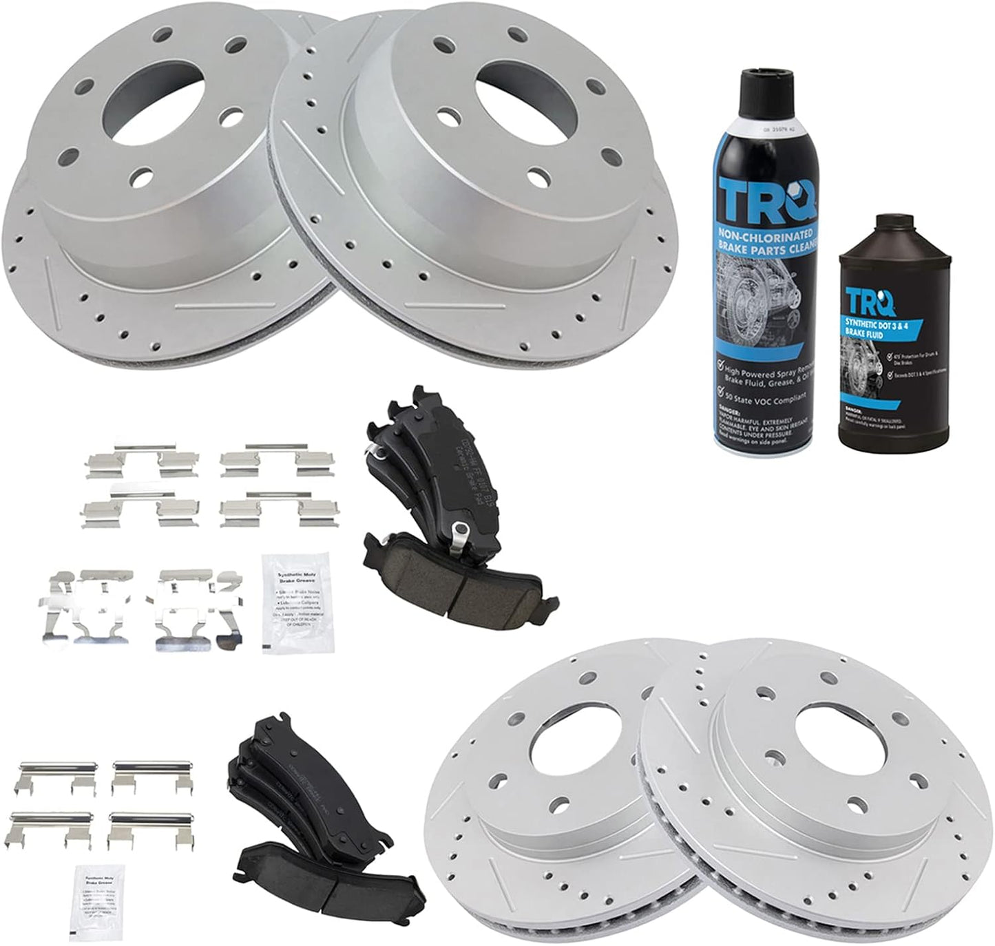 Premium G-Coated Ceramic Brake Pad & Rotor Kit for Cadillac