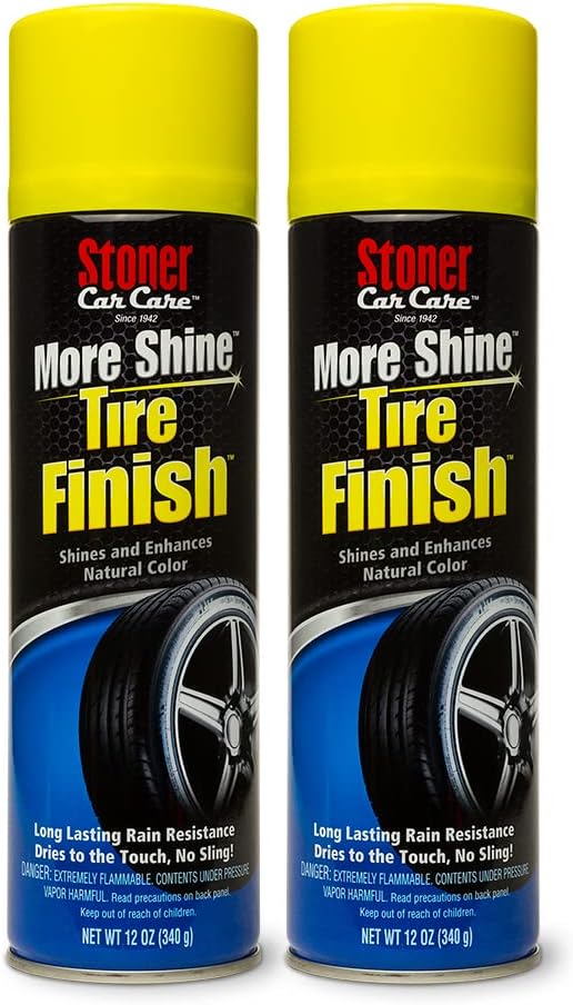 Stoner Car Care Tire Shine Spray for Deep Matte Black Finish