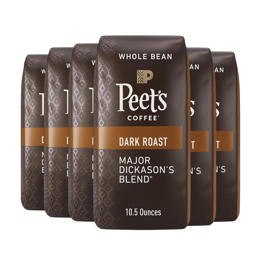 Peet's Coffee Dark Roast Whole Bean Major Dickason's Blend 63 Ounces