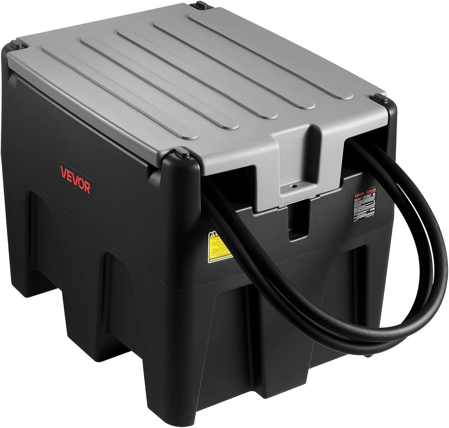 VEVOR Portable Diesel Tank with 58 Gallon Capacity and 10 GPM
