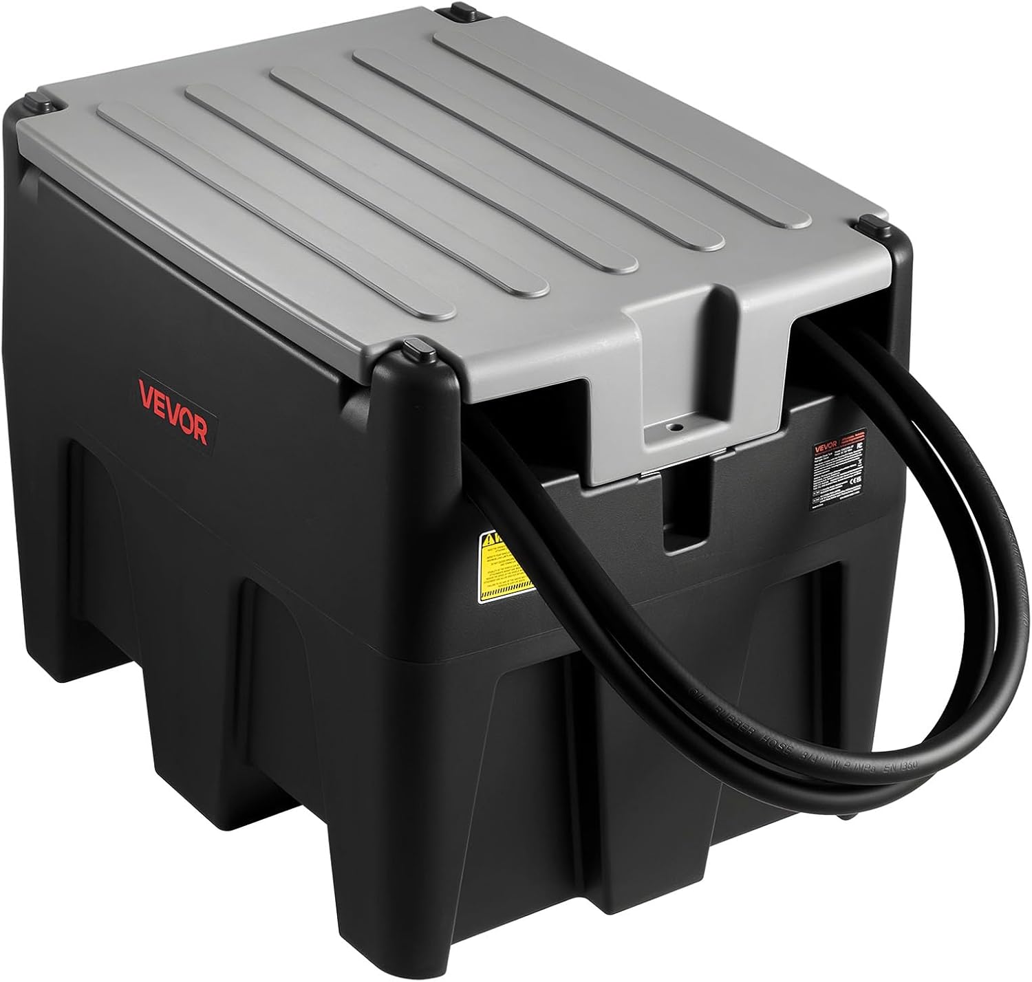 VEVOR Portable Diesel Tank with 58 Gallon Capacity and 10 GPM
