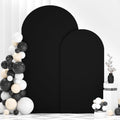 Wedding Arch Backdrop Cover 7.2ft & 6ft Black Spandex Arch Covers