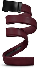 Men's 40mm Leather Ratchet Belt - Metal Collection, Smooth Fit