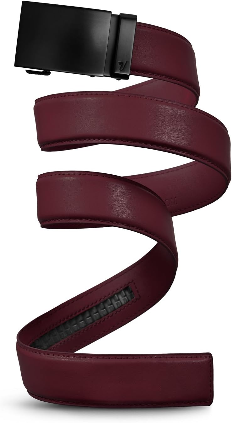 Mission Belt Men's Leather Ratchet Belt for Perfect Fit Every Time
