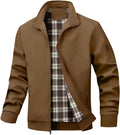 Men's Bomber Jacket Lightweight Casual Windbreaker Jackets Zip Up