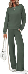 Women 2 Piece Tracksuit Set - Soft Polyester Rayon Lounge Set