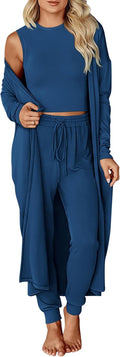 3 Piece Lounge Sets for Women - Travel Ready Fall Cardigan Set
