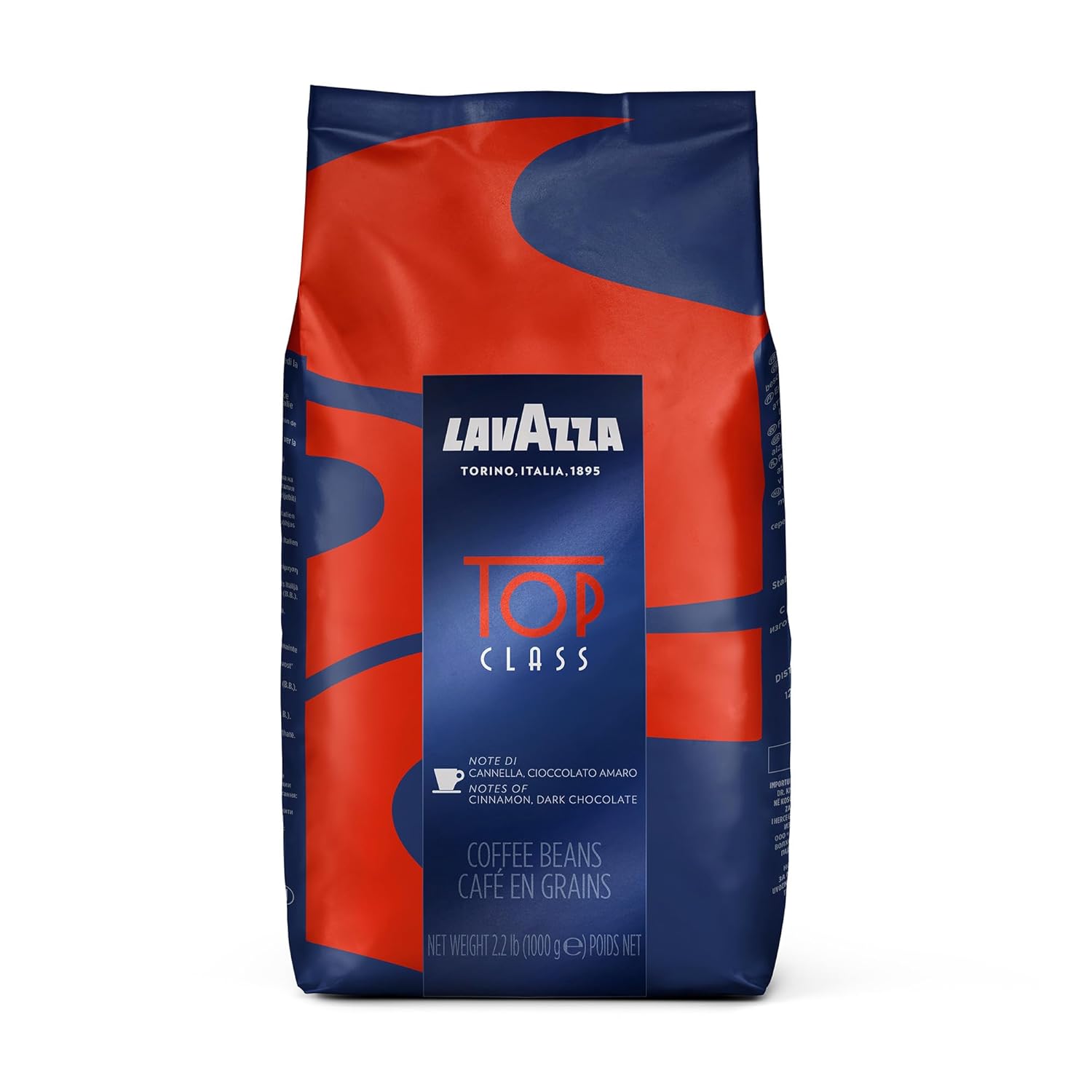 Lavazza Top Class Whole Bean Coffee Blend for Espresso Lovers