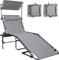 KingCamp Oversized Tanning Chair Extra-Wide Padded Folding Lounger