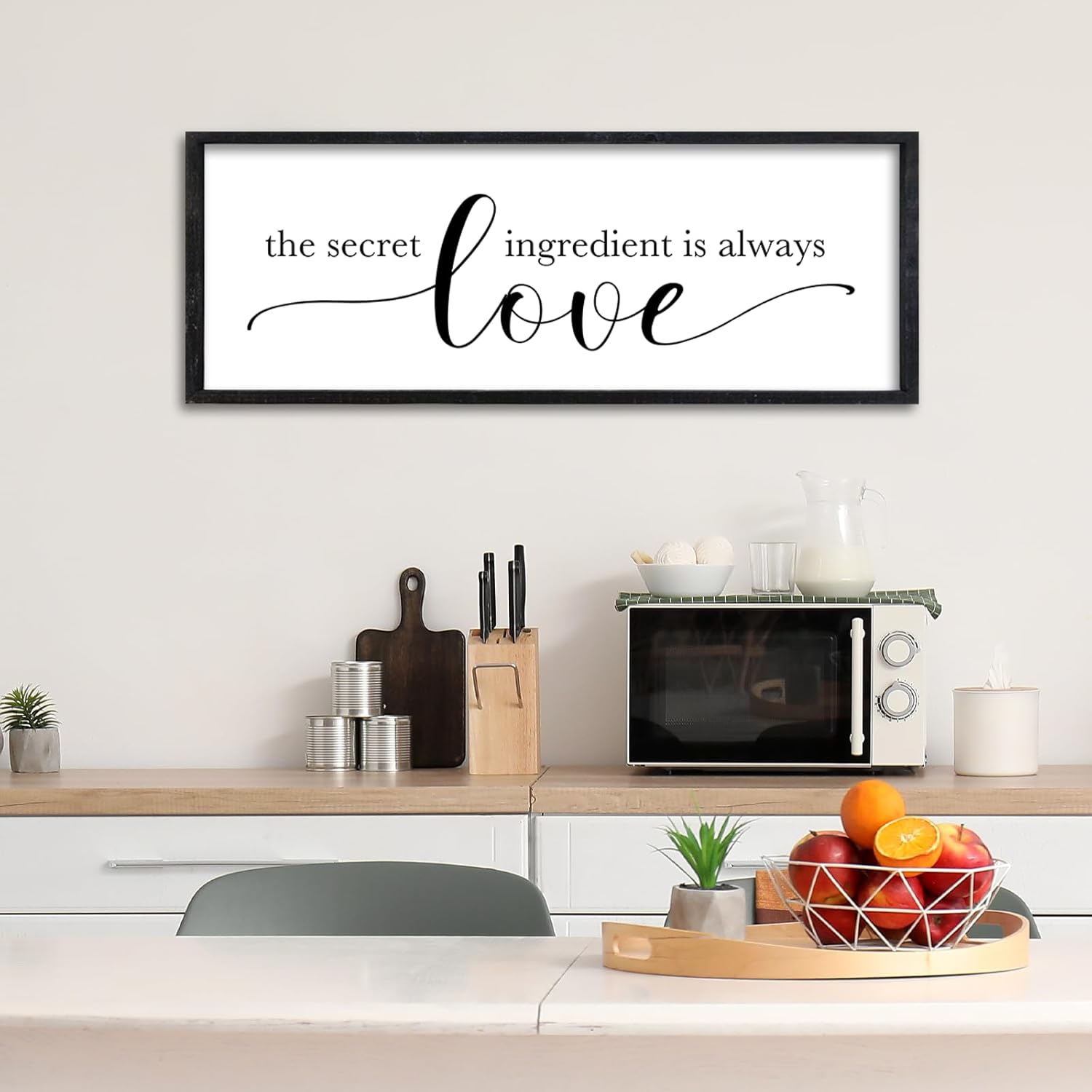 Surfapans Love Sign Wall Art Decor for Kitchen Dining Room