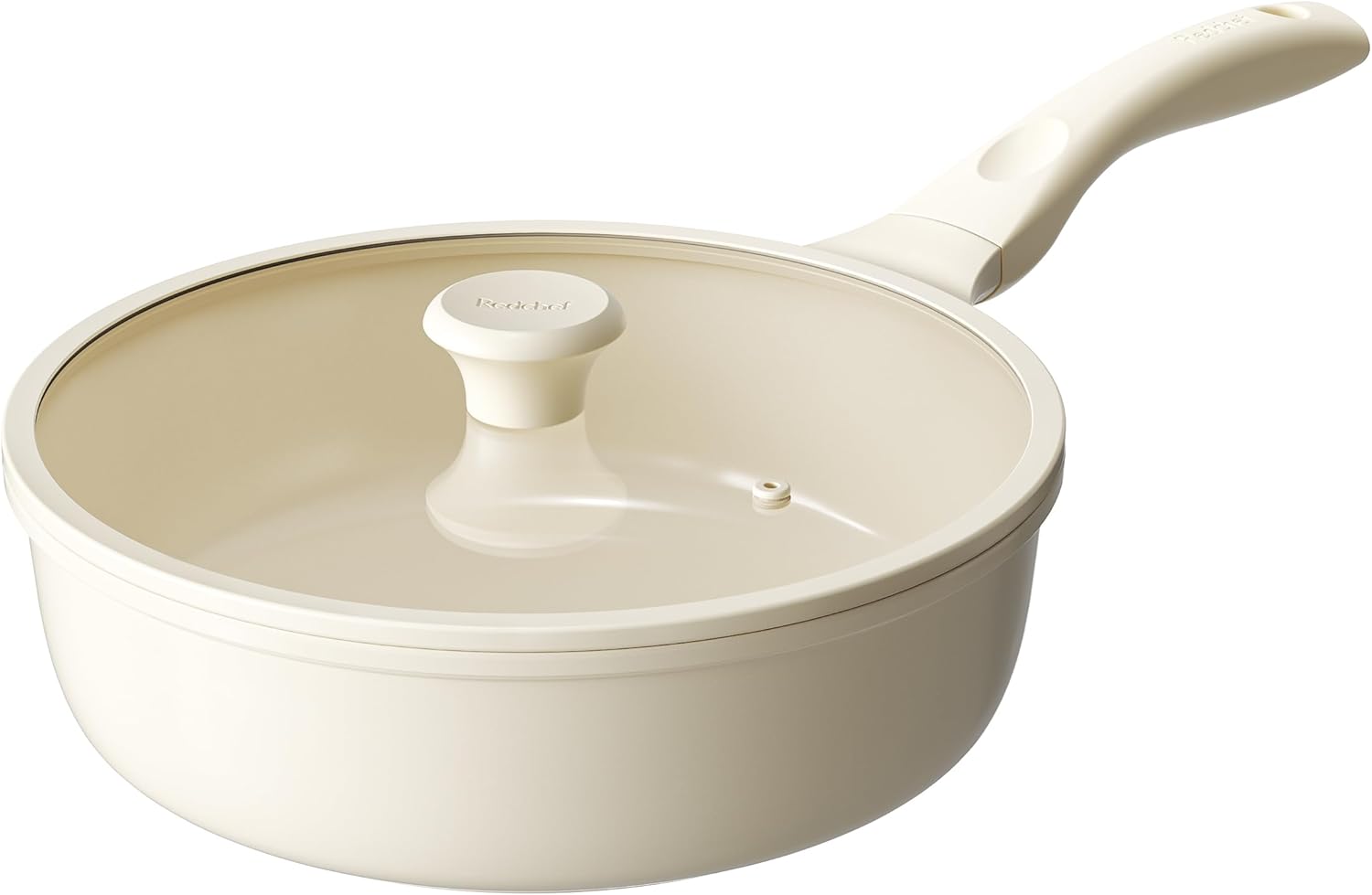 Redchef Nonstick Deep Frying Pan with Lid for Healthy Cooking