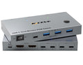 KVM Switch 2 Monitors 2 Laptops USB C - Dual 4K@60Hz KVM Switch