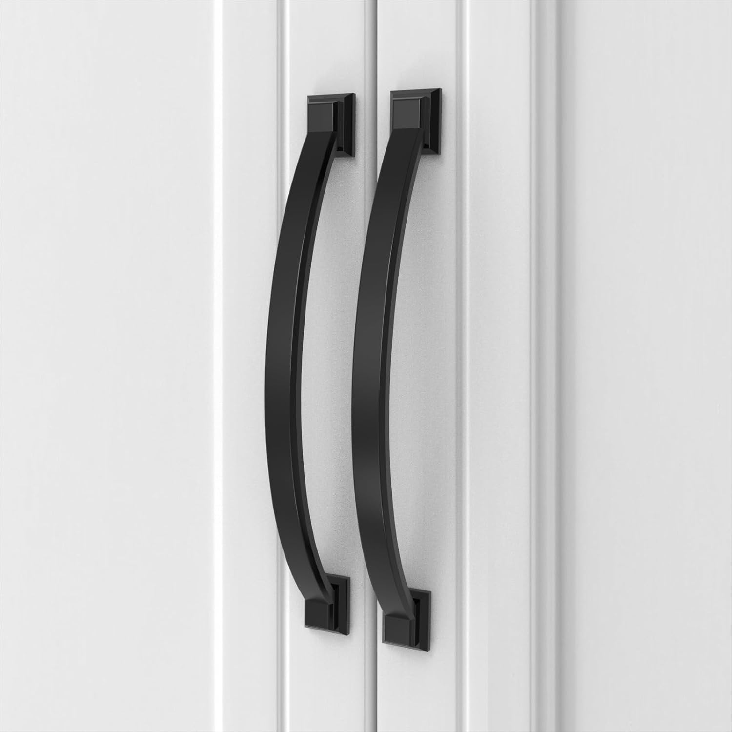 Asidrama 10 Pack 7 Inch Matte Black Kitchen Cabinet Handles
