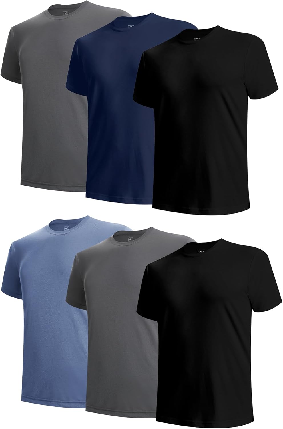 Bamboo Cool Men's Moisture-Wicking Crewneck Undershirts for Comfort