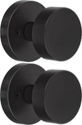 Matte Black Dummy Door Knob Set for Bifold and Closet Doors