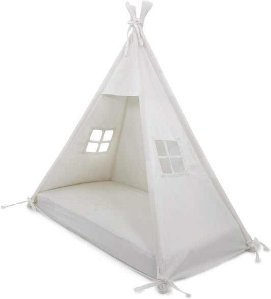 Premium Cotton Teepee Canopy | White | Superior Quality