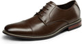 Bruno Marc Men's Prince Classic Modern Oxford Lace Up Dress Shoes look