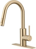 KRAUS Oletto Pull Down Kitchen Faucet in Antique Champagne Bronze