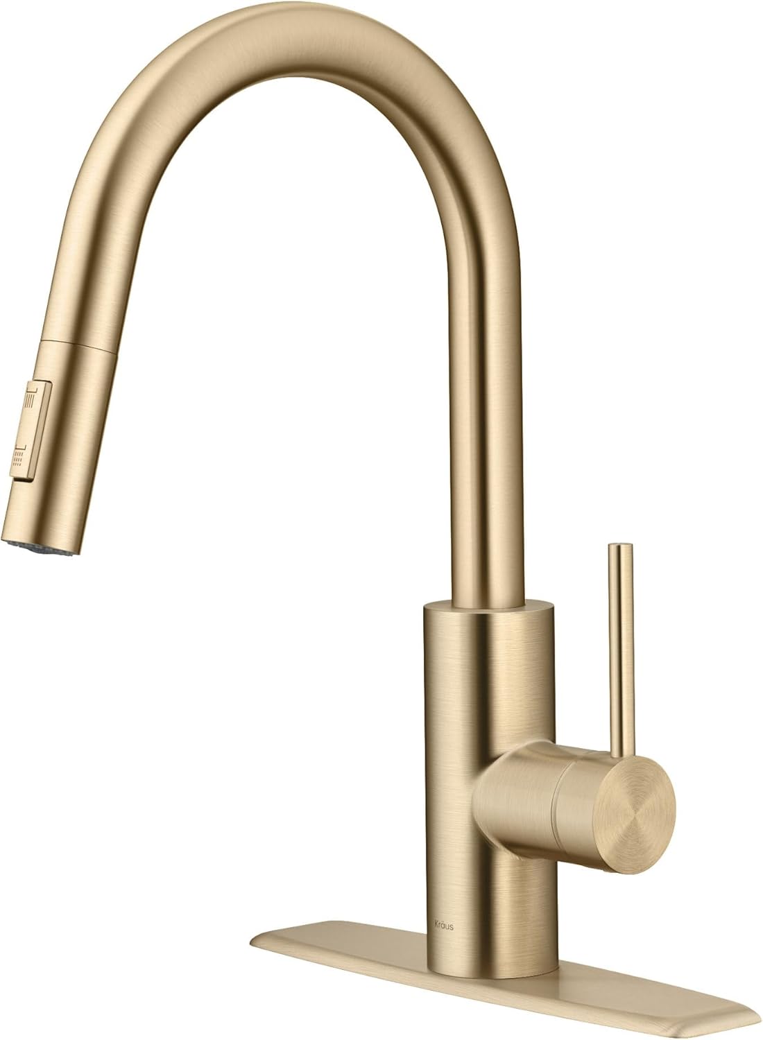 KRAUS Oletto Pull Down Kitchen Faucet in Antique Champagne Bronze