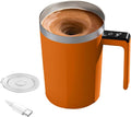 Rechargeable Self-Stirring Coffee Mug: Hot Drinks Made Effortless!