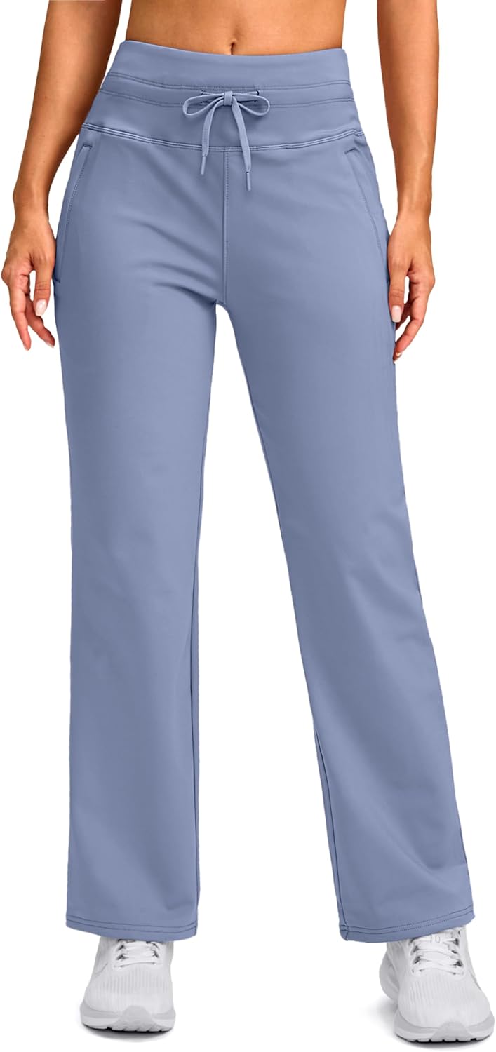 SANTINY Women's Fleece Lined Pants for Winter Activities