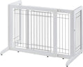 Richell Freestanding Pet Gate Small - Elegant Hardwood Safety