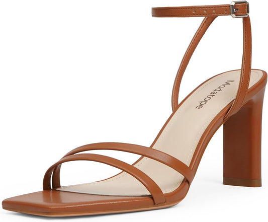 Modatope Womens Sandals with Chunky High Heels for Comfort