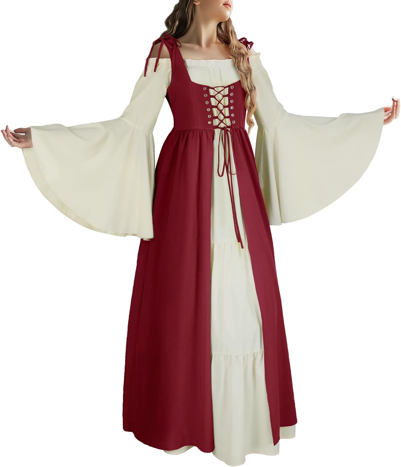 Women's Renaissance Costume Medieval Dress for Halloween Fun